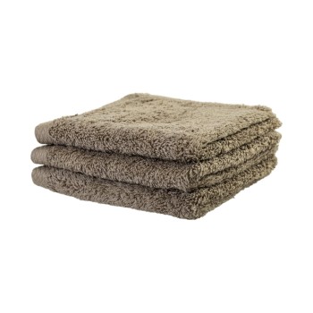 COCON Lavettes 3 pièces, Taupe COCON Lavettes 3 pièces, Taupe