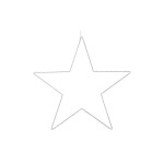 COCON Étoile LED, fil métallique, 40 cm