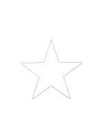 COCON Étoile LED, fil métallique, 40 cm