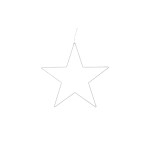 COCON Drahtsternleuchte 50cm, 2AAA excl