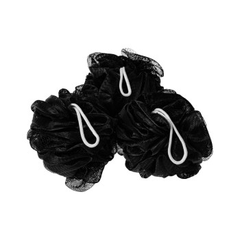 COCON Éponge de douche Noir, 3 pièces COCON Éponge de douche Noir, 3 pièces