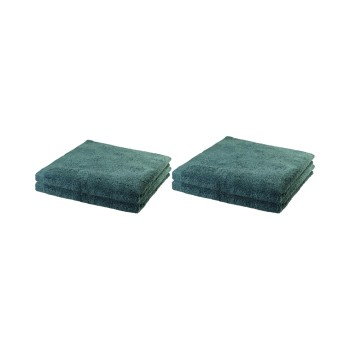 COCON Dusch-/Handtuch, eukalyptus, 4er Set, 100% Baumwolle, 550g/m2, made in Portugal COCON Dusch-/Handtuch, eukalyptus, 4er Set, 100% Baumwolle, 550g/m2, made in Portugal