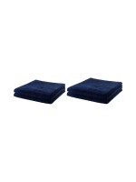 COCON Dusch-/Handtuch, marine, 4er Set, 100% Baumwolle, 550g/m2, made in Portugal
