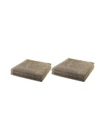 COCON Dusch-/Handtuch, taupe, 4er Set, 100% Baumwolle, 550g/m2, made in Portugal