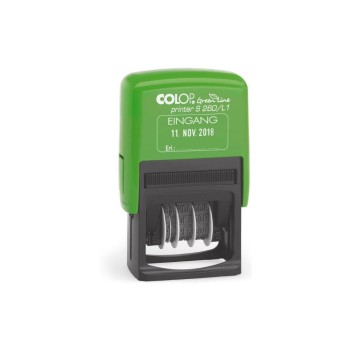 Colop Tampons dateurs et de mots Ligne verte «Entrée», bleu / rouge Colop Tampons dateurs et de mots Ligne verte «Entrée», bleu / rouge