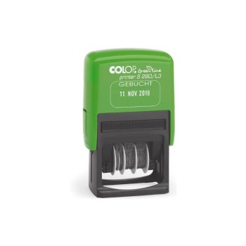 Colop Tampons dateurs et de mots Ligne verte «Réservé», bleu / rouge Colop Tampons dateurs et de mots Ligne verte «Réservé», bleu / rouge