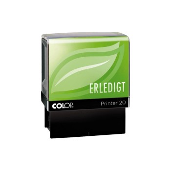 Colop Tampons dateurs et de mots Green Line «ERLEDIGT», Bleu Colop Tampons dateurs et de mots Green Line «ERLEDIGT», Bleu