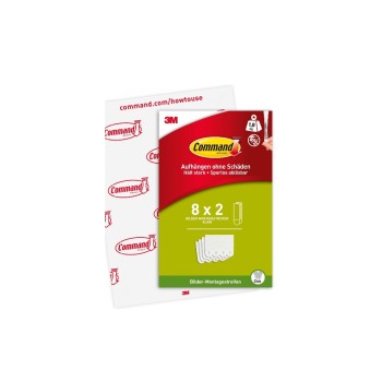 3M Command Bilder-Montagestreifen S, white, 8 Set, Traglast: 1.8kg 3M Command Bilder-Montagestreifen S, white, 8 Set, Traglast: 1.8kg