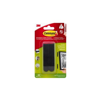 3M Command Bilder-Montagestreifen L, black ,4 Set, Traglast: 7.2kg 3M Command Bilder-Montagestreifen L, black ,4 Set, Traglast: 7.2kg