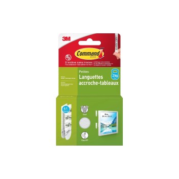 Klebepad Command S 1.8 kg, Weiss, 4 Set, Bilder Montage Strips