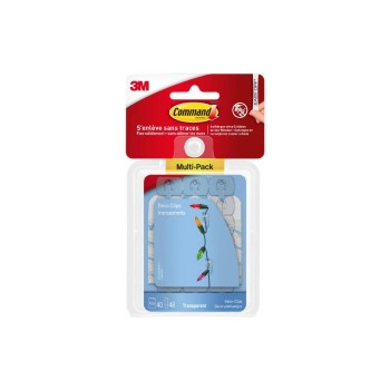 Command, Dekorations-Clips transparent Mini, 17026CLRFGN, 40 Clips + 48 Streifen Command, Dekorations-Clips transparent Mini, 17026CLRFGN, 40 Clips + 48 Streifen