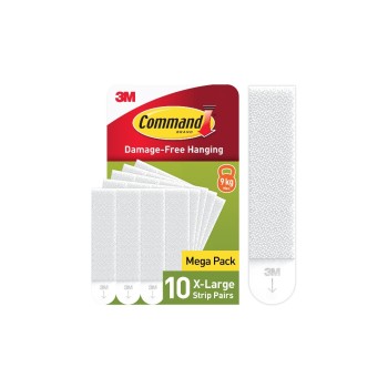 Bilder-Montage-Strips 17217WHI-10-EU-SIOC, Weiß, XL, 10 Paare (20 Streifen) Bilder-Montage-Strips 17217WHI-10-EU-SIOC, Weiß, XL, 10 Paare (20 Streifen)
