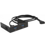 Cooler Master RA-USB-3035-IN USB 3.0 Blende, 2 Port, intern, noir, 3.5
