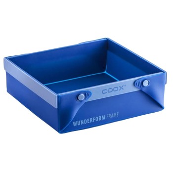 Coox Back-and Auflaufform SQ blue, 19,5 x 18 x 7 cm, ca. 2,2 L