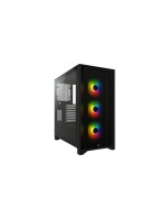 Corsair Midi Tower 4000X RGB black , 2x 3.5, 2x 2.5, je 1 USB A/C
