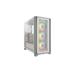 Corsair Boîtier d’ordinateur iCUE 4000X RGB Blanc
