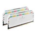 Corsair DDR5 Dom.Plat. RGB White 32GB 2-Kit, 2x 16GB, 6200MT/s,CL36-39-39-76,1.3V,288Pin