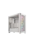 Corsair Boîtier d’ordinateur iCUE 4000D RGB Airflow Blanc