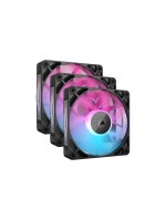 Corsair Ventilateur PC iCUE LINK RX120 RGB Noir, kit de démarrage 3 pièces