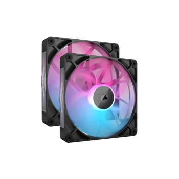 Corsair Ventilateur PC iCUE LINK RX140 RGB Noir, kit de démarrage 2 pièces Corsair Ventilateur PC iCUE LINK RX140 RGB Noir, kit de démarrage 2 pièces
