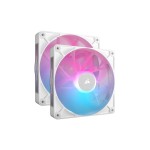 Gehäuselüfter Corsair iCUE RX140 RGB WH 2er, 140x140x25mm, PWM, 1700rpm, 10-36 dBA