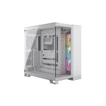 Corsair Midi Tower 6500X RGB TG Weiss, 2x 2.5, 2x 3.5, 1x USB3.1 T-C, 4x USB3.0