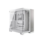 Corsair Boîtier d’ordinateur 6500X blanc/aluminium gris satiné