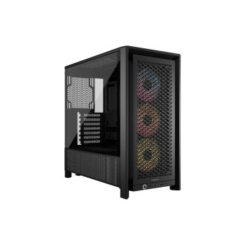 Corsair Midi Tower Frame 4000D RS ARGB Schw, 4x 3.5, 2x 2.5, 2x USB-A, 1x USB-C Corsair Midi Tower Frame 4000D RS ARGB Schw, 4x 3.5, 2x 2.5, 2x USB-A, 1x USB-C