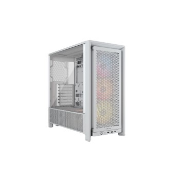 Corsair Midi Tower Frame 4000D RS ARGB Wei, 4x 3.5, 2x 2.5, 2x USB-A, 1x USB-C Corsair Midi Tower Frame 4000D RS ARGB Wei, 4x 3.5, 2x 2.5, 2x USB-A, 1x USB-C