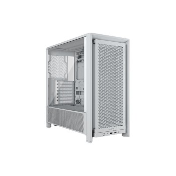 Corsair Midi Tower Frame 4000D RS white, 4x 3.5, 2x 2.5, 2x USB-A, 1x USB-C Corsair Midi Tower Frame 4000D RS white, 4x 3.5, 2x 2.5, 2x USB-A, 1x USB-C