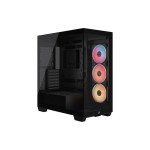 Corsair Midi Tower 3500X LXR LINK TG, black , with 3 vorinstallierte Ventilator
