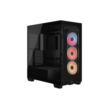 Corsair Midi Tower 3500X LXR LINK TG, black , with 3 vorinstallierte Ventilator Corsair Midi Tower 3500X LXR LINK TG, black , with 3 vorinstallierte Ventilator