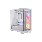 Corsair Midi Tower 3500X LXR LINK TG, Weiss, inkl. 3 vorinstallierte Lüfter