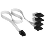 Corsair Câble électrique Puissance SATA Blanc, 16 cm