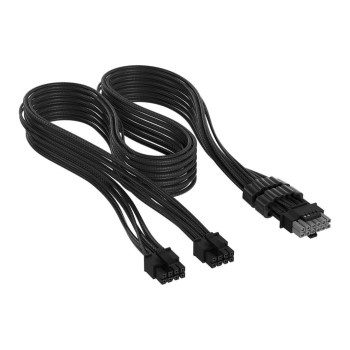 PSU Zub. Corsair 2x 8-Pin to PCIe 12V-2x6, black , Type-4, sleeved, 600W