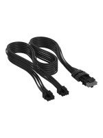 PSU Zub. Corsair 2x 8-Pin to PCIe 12V-2x6, black , Type-5, sleeved, 600W