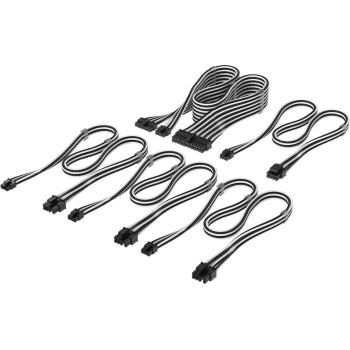 power supply Zub Cor DC Starter Kit Type 5, black /white. Sleeved Cable