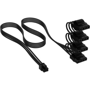 power supply Zub Cor Peripheral Power Type 5, black , Sleeved Cable, 4 Connectors