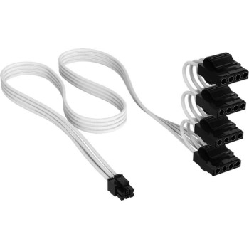 power supply Zub Cor Peripheral Power Type 5, white, Sleeved Cable, 4 Connectors