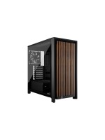 Corsair Boîtier d’ordinateur 4000D Wood noir, noyer
