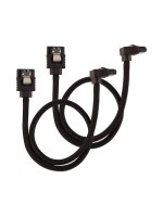 power supply Zubehör Corsair SATA, 30 cm black, Premium SATA-cable, 6 Gbps, rechtwinklig