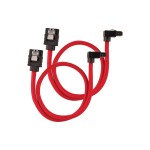power supply Zubehör Corsair SATA, 30 cm red, Premium SATA-cable, 6 Gbps, rechtwinklig