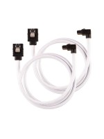 power supply Zubehör Corsair SATA, 60 cm white, Premium SATA-cable, 6 Gbps, rechtwinklig