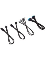 Corsair Câbles pour panneau avant Premium Sleeved Kit d'extension noir
