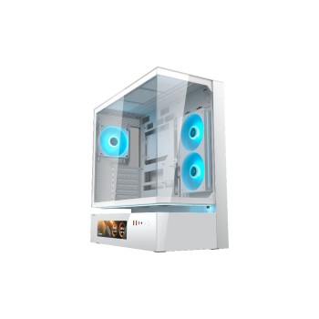 Cougar CFV235 Vision Tour Midi en verre et acier, blanche Cougar CFV235 Vision Tour Midi en verre et acier, blanche