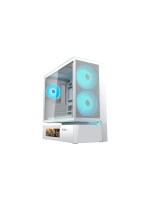 Cougar CFV235 Mesh Vision Tour Midi en verre trempé blanc, écran LCD, ATX