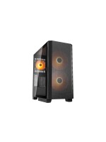 Cougar Airface Flo ARGB Boîtier midi-tour, RGB, ARGB, noir, façade en verre