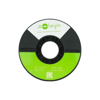Soleyin Ultra PLA Matte black , Mattes PLA 3D-Druck Filament 1kg Soleyin Ultra PLA Matte black , Mattes PLA 3D-Druck Filament 1kg