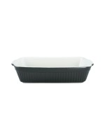 creaTable plat à gratin Angulaire, Noir/Blanc