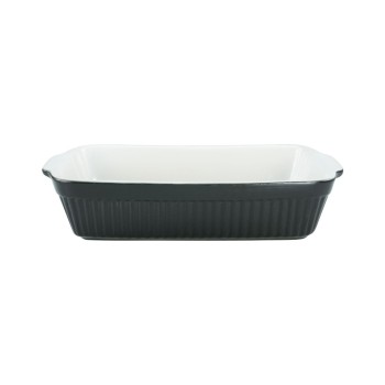 creaTable plat à gratin Angulaire, Noir/Blanc creaTable plat à gratin Angulaire, Noir/Blanc